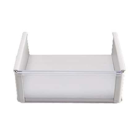 Jifram Extrusions Inc Jifram Extrusions 01000899 Plastic Basket with Transparent Front; White - 8 x 20 in. 1000899